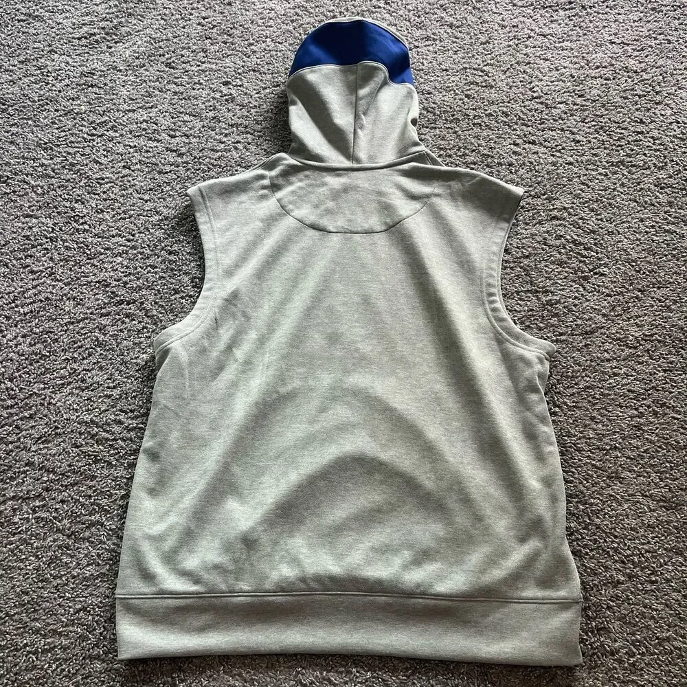 Nike Los Angeles Dodgers Sleeveless Hoodie Sweatshirt Played Issued Mens Large